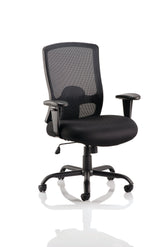 Portland HD Chair Black Mesh With Arms OP000106 DD